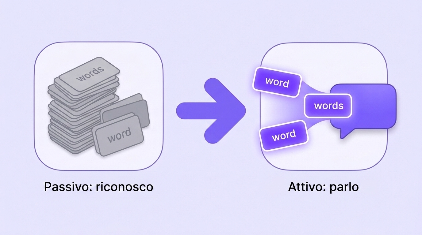 Vocabolario passivo e vocabolario attivo a confronto