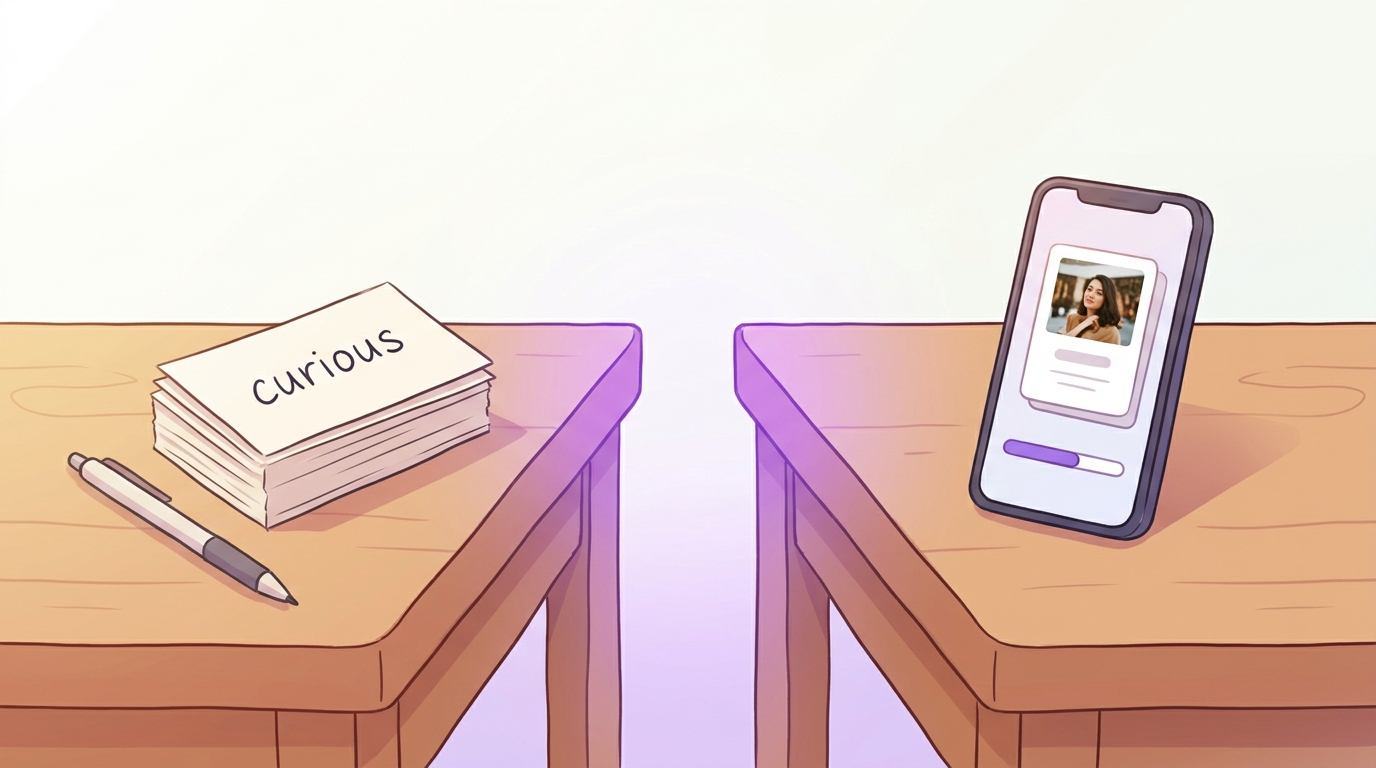 Tarjetas de papel vs apps de vocabulario en inglés: ¿qué funciona mejor?