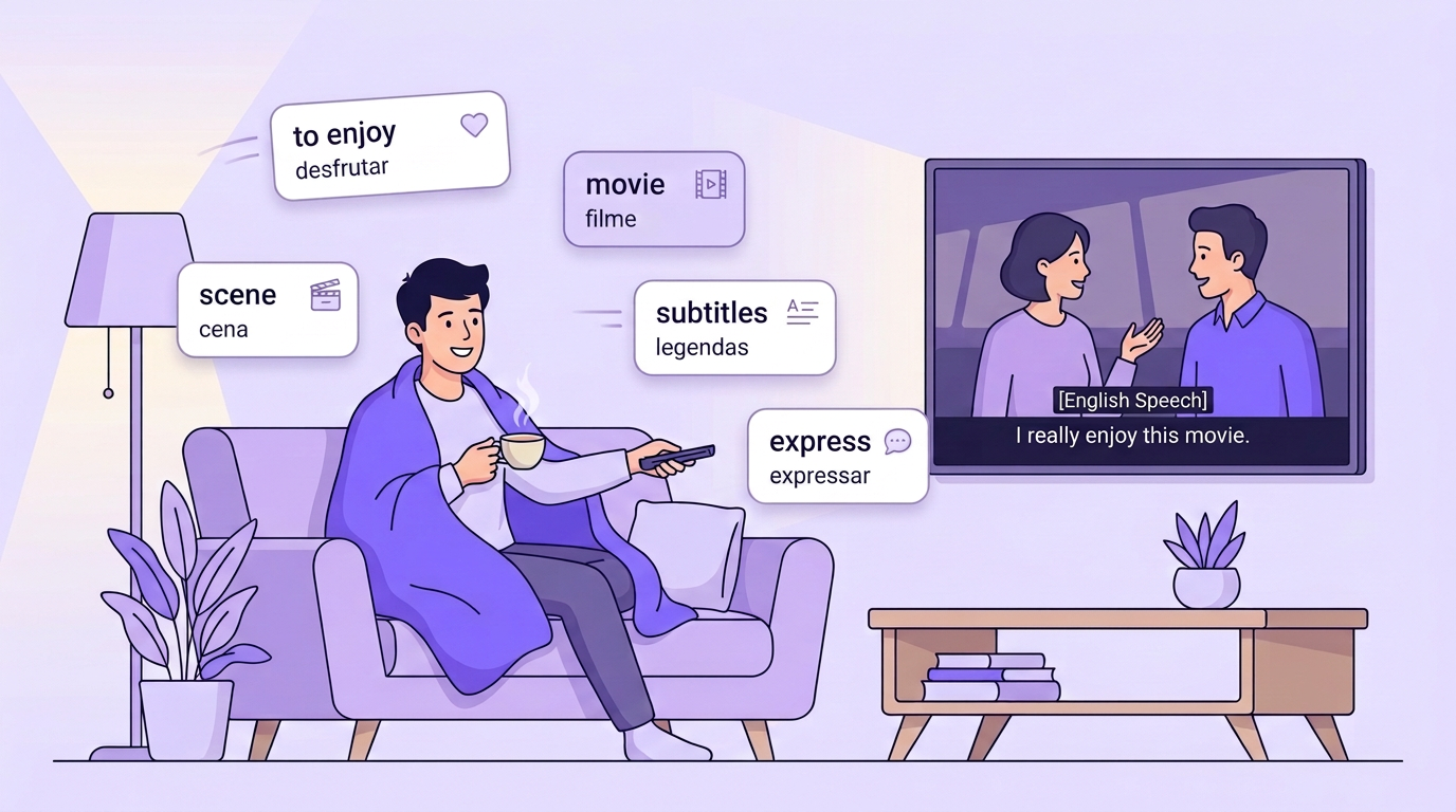 Como aprender inglês com filmes e séries