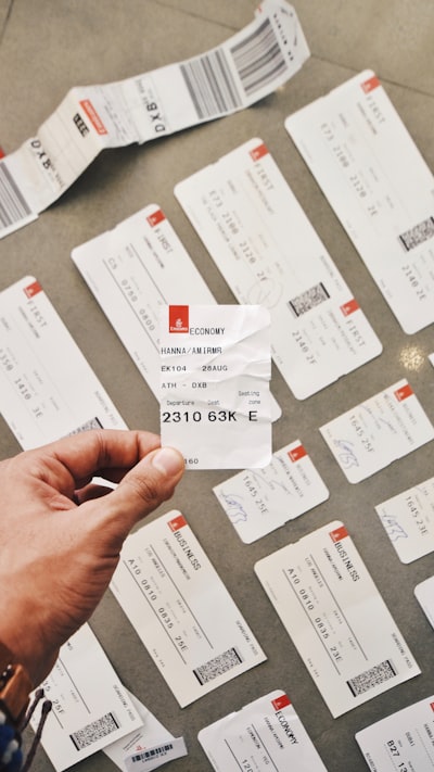 tarjeta de embarque — boarding pass